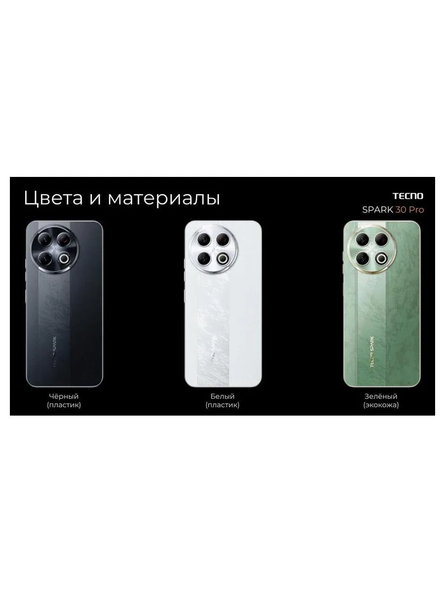 Смартфон Tecno Spark 30 Pro 8/128Gb Obsidian Edge - фото 6