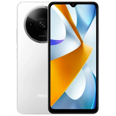 Смартфон Poco C61 RU 4/128Gb White - фото 1