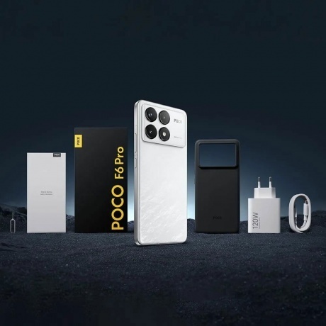Смартфон Poco F6 Pro RU 12/512Gb White - фото 28