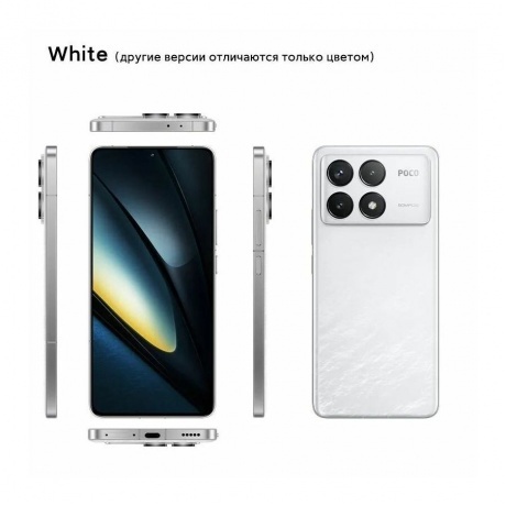 Смартфон Poco F6 Pro RU 12/512Gb White - фото 41