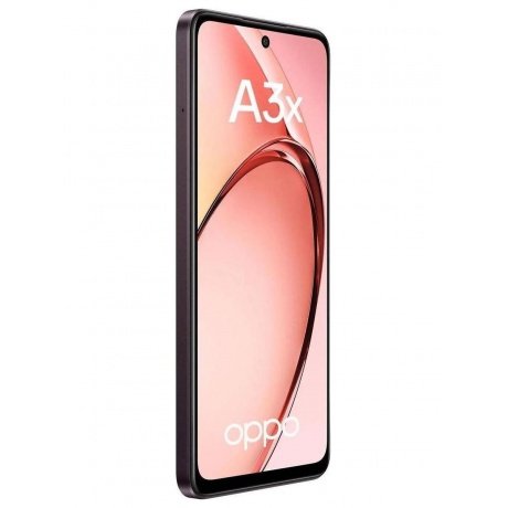 Смартфон Oppo A3x 4/128Gb Бургунди - фото 5