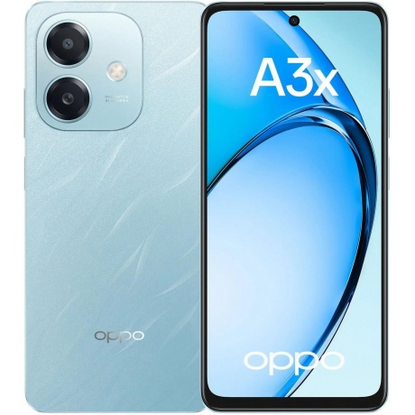 Смартфон Oppo A3x 4/128Gb Лазурный - фото 1