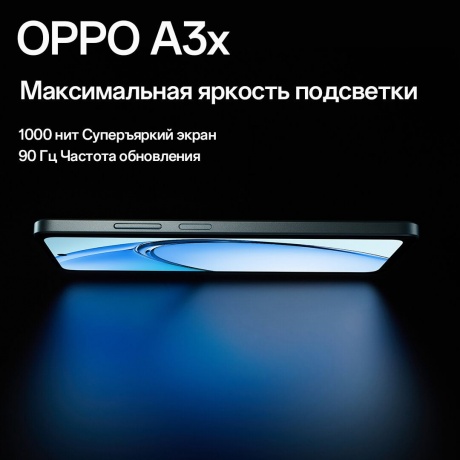 Смартфон Oppo A3x 4/128Gb Лазурный - фото 16