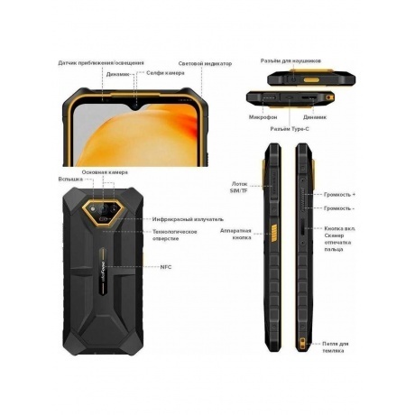 Смартфон Ulefone Armor X13 6/64Gb Black - фото 17