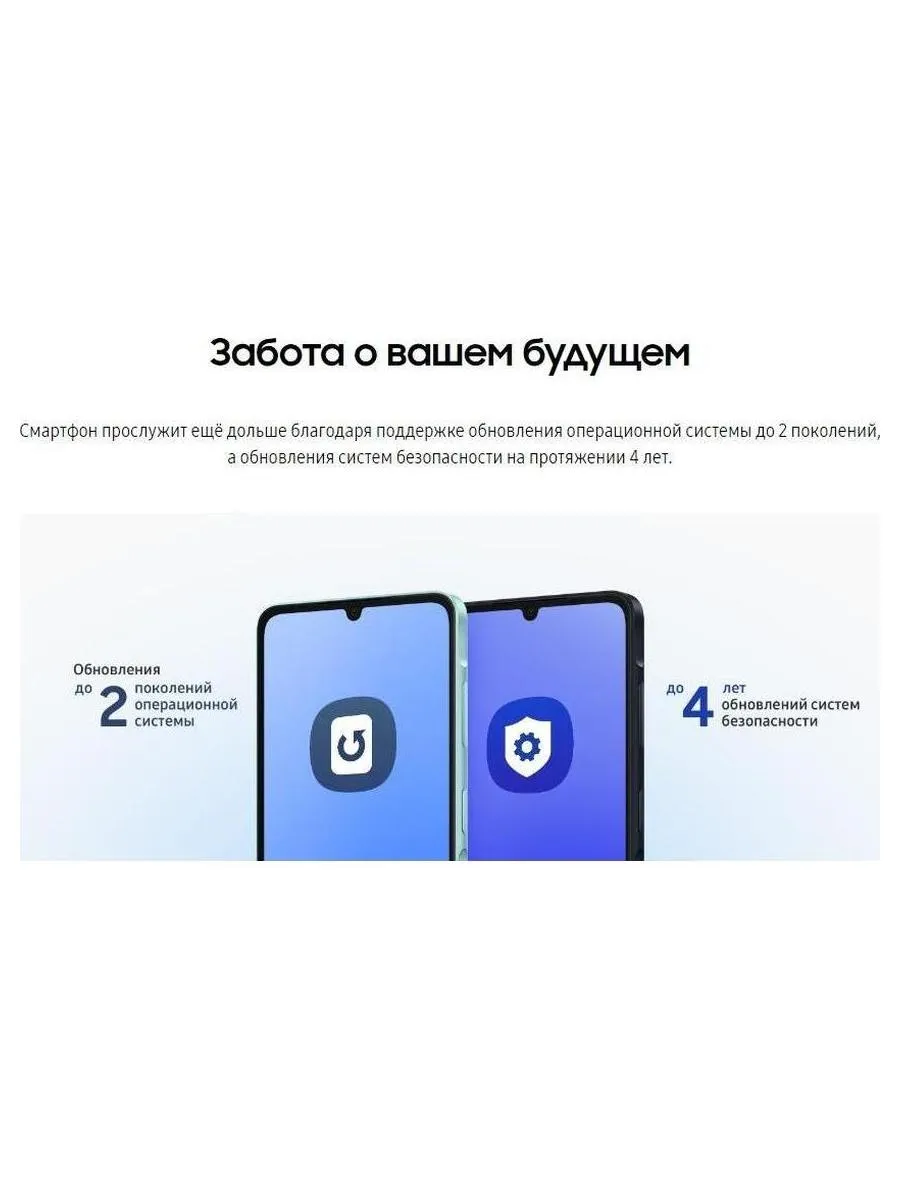 Смартфон Samsung Galaxy A06 4/128 Blue (EA) - фото 21