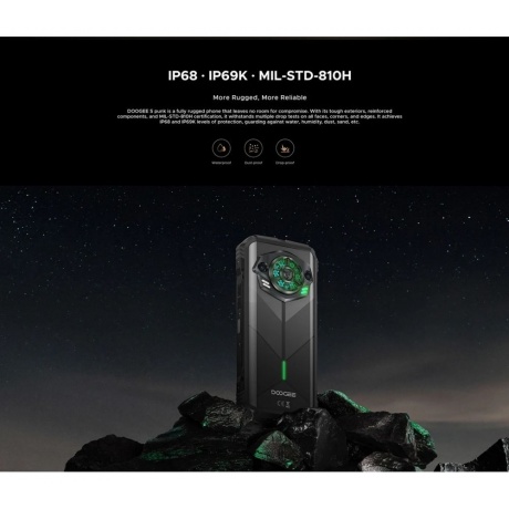 Смартфон Doogee S punk 6/256Gb Safari Green - фото 32