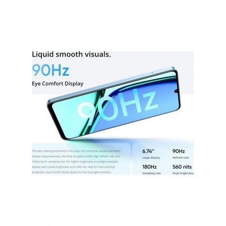 Смартфон Realme Note 60 6/128Gb Black - фото 25