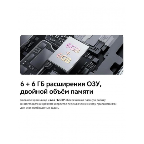 Смартфон Vivo Y19s 6/128Gb Glossy Black - фото 23