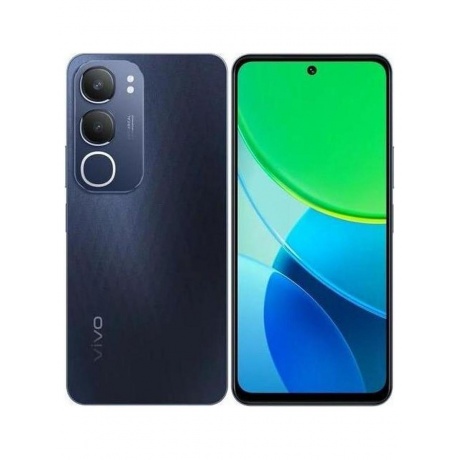 Смартфон Vivo Y19s 6/128Gb Glossy Black - фото 10