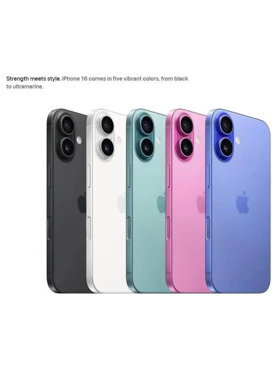 Смартфон Apple iPhone 16 256Gb (MYE13J/A) Teal - фото 23