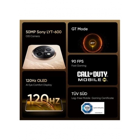 Смартфон Realme 13+ 5G 8/256Gb Bronze - фото 27