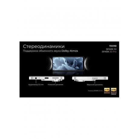 Смартфон Tecno Spark 30 Pro 8/256GB Arctic Glow - фото 48