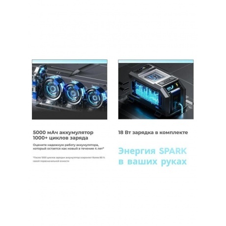 Смартфон Tecno Spark 30 6/128Gb Aurora Cloud - фото 16