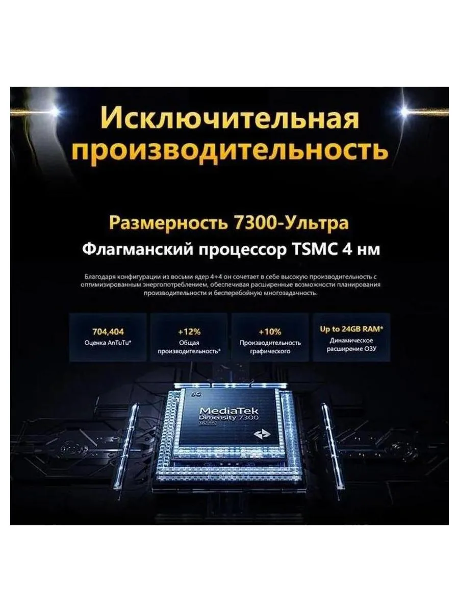 Смартфон Poco X7 5G 8/256Gb Black - фото 15