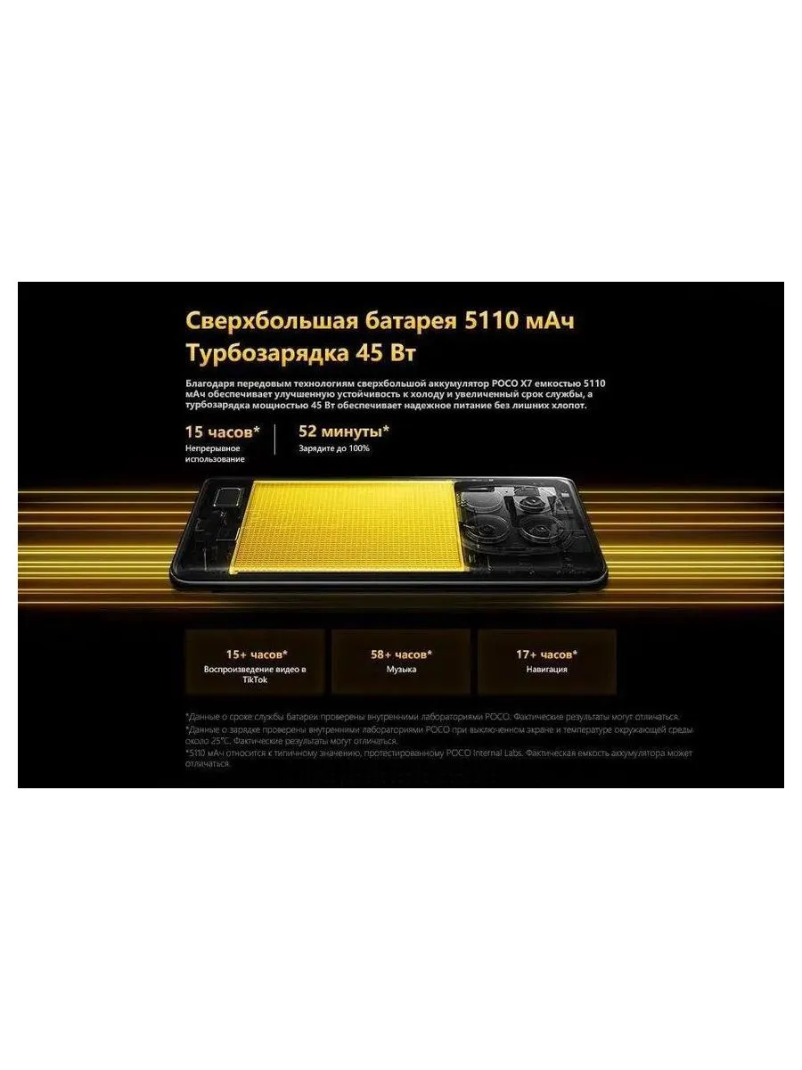 Смартфон Poco X7 5G 8/256Gb Black - фото 33