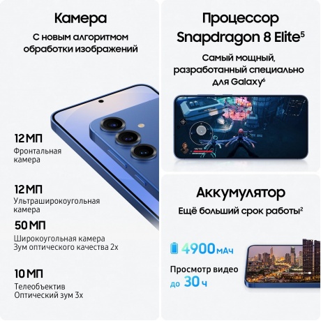 Смартфон Samsung Galaxy S25+ 12/256Gb (SM-S936BZSBCAU) Серый - фото 10