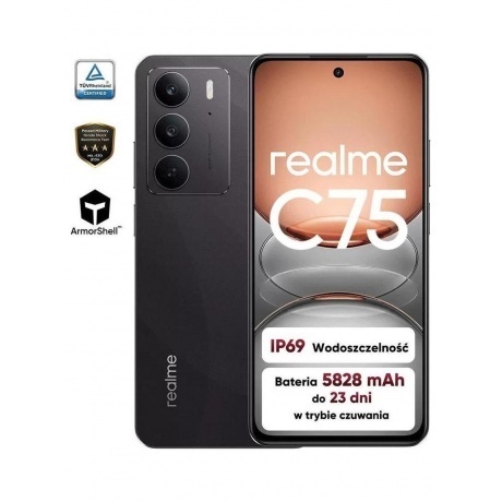 Смартфон Realme C75 8/128Gb Black - фото 12