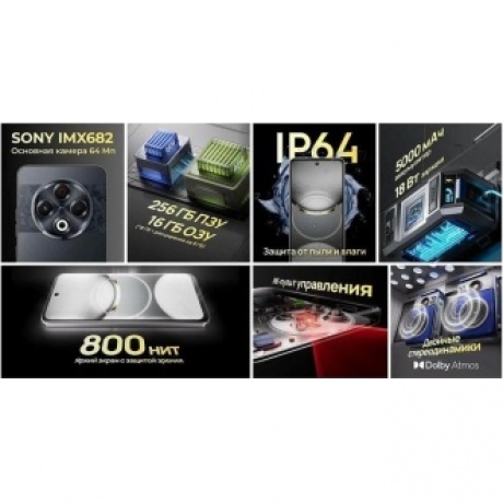 Смартфон Tecno Spark 30 8/128Gb Magic Skin Green - фото 12