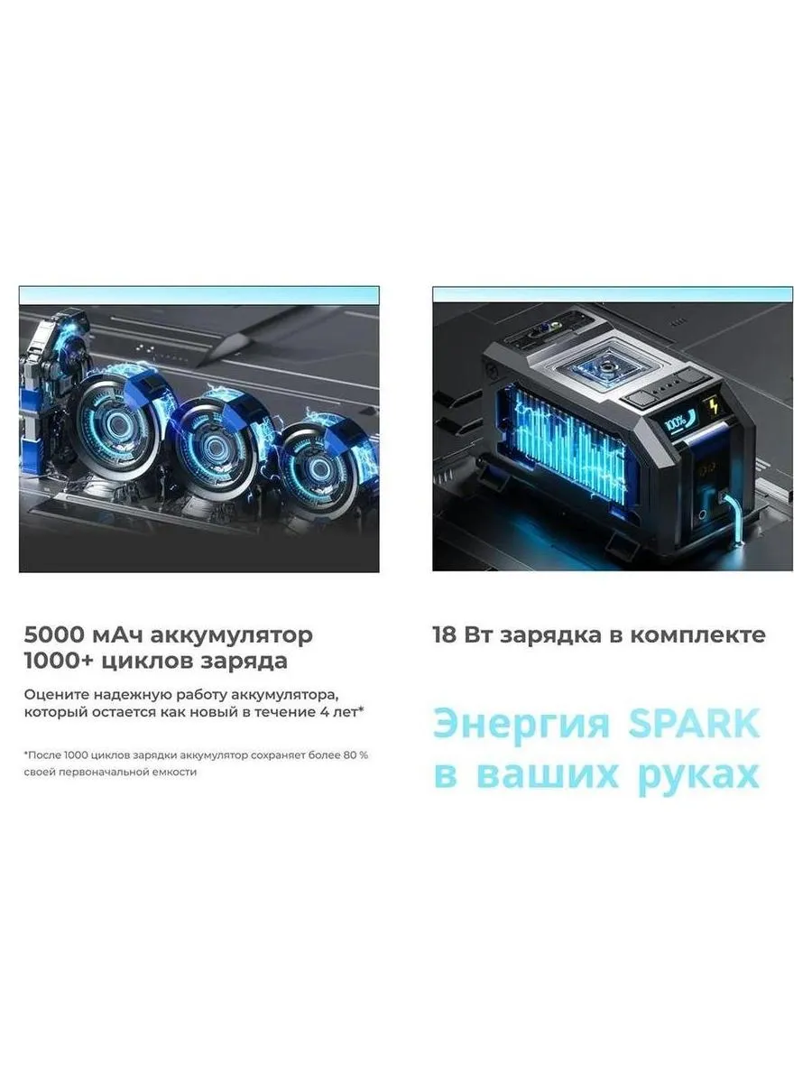 Смартфон Tecno Spark 30 5G 6/128Gb Azure Sky - фото 18