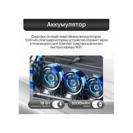 Смартфон Tecno Spark 30 5G 6/128Gb Azure Sky - фото 24