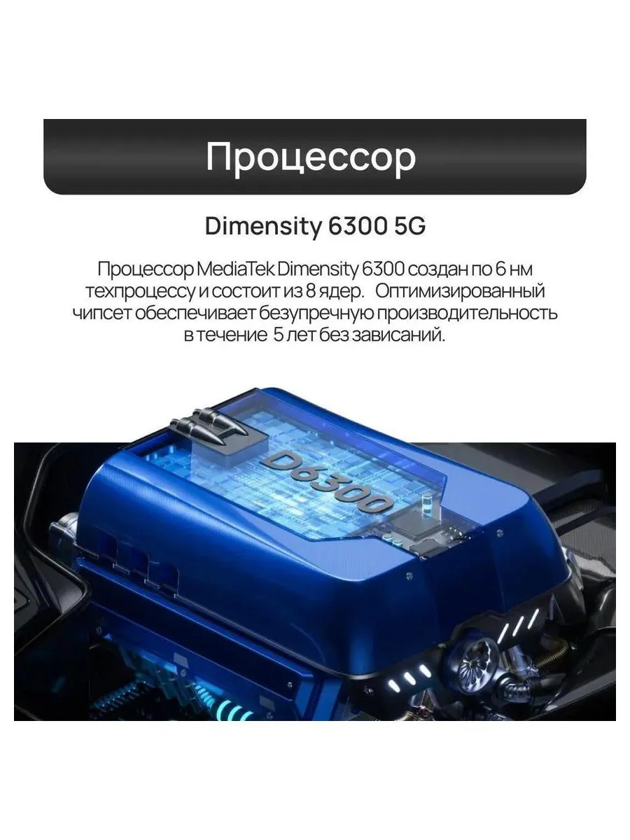 Смартфон Tecno Spark 30 5G 6/128Gb Azure Sky - фото 25