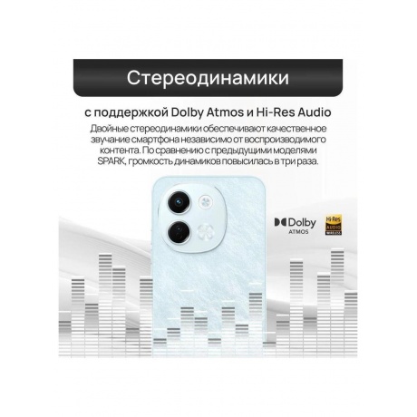 Смартфон Tecno Spark 30 5G 6/128Gb Azure Sky - фото 30