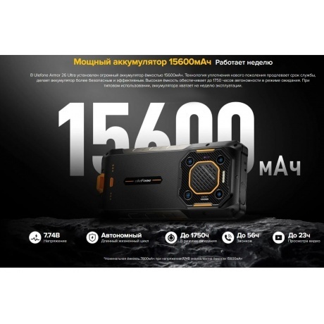Смартфон Ulefone Armor 26 Ultra 12/512Gb Black - фото 19