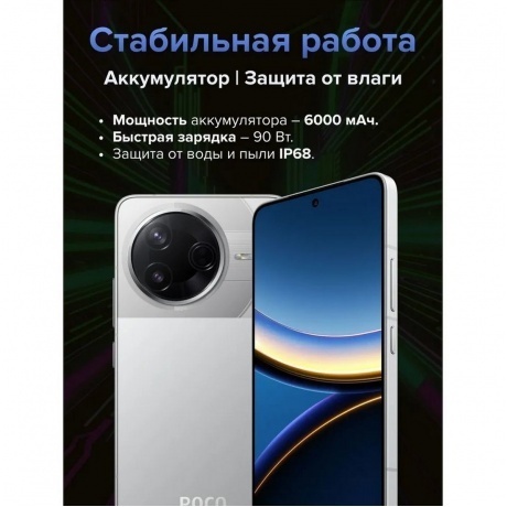 Смартфон POCO F7 Pro 12/512Gb Silver - фото 19