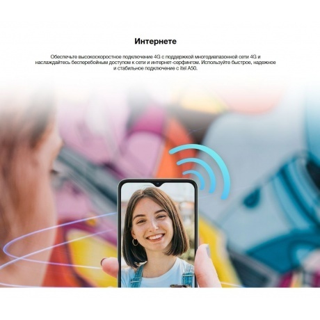 Смартфон Itel A50 3/64Gb Green - фото 28
