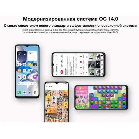 Смартфон Itel A50 3/64Gb Black - фото 26