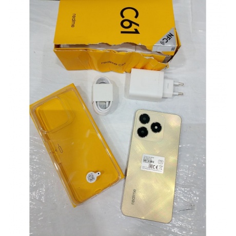 Смартфон Realme C61 6/128Gb Gold отличное состояние - фото 2