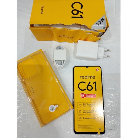 Смартфон Realme C61 6/128Gb Gold отличное состояние - фото 3