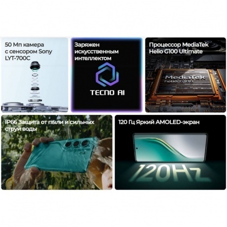 Смартфон Tecno Camon 40 8/256Gb Black - фото 14