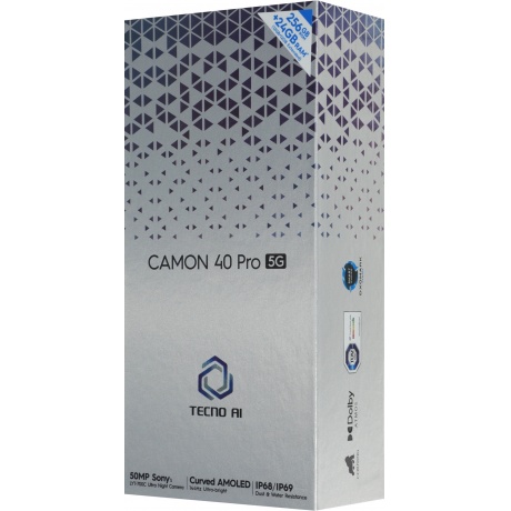 Смартфон Tecno Camon 40 Pro 5G 8/256Gb Green - фото 15