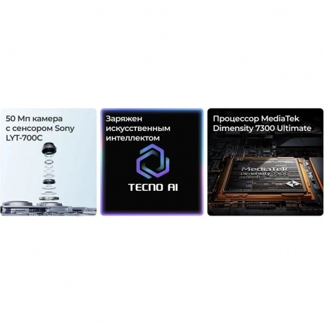 Смартфон Tecno Camon 40 Pro 5G 8/256Gb Black - фото 12