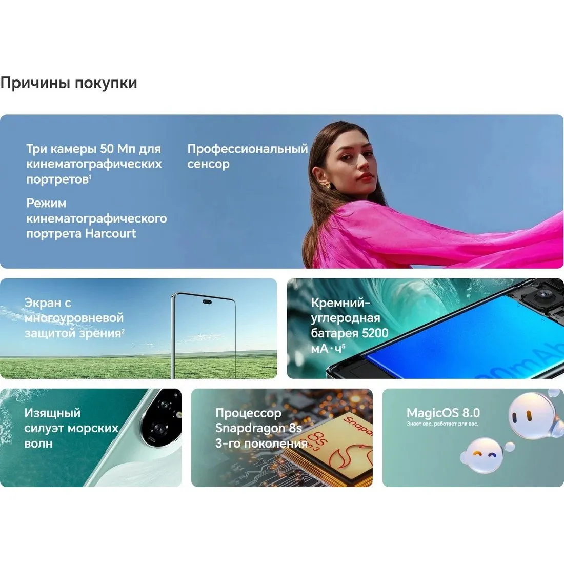 Смартфон Honor 200 Pro 12/512Gb Green - фото 19