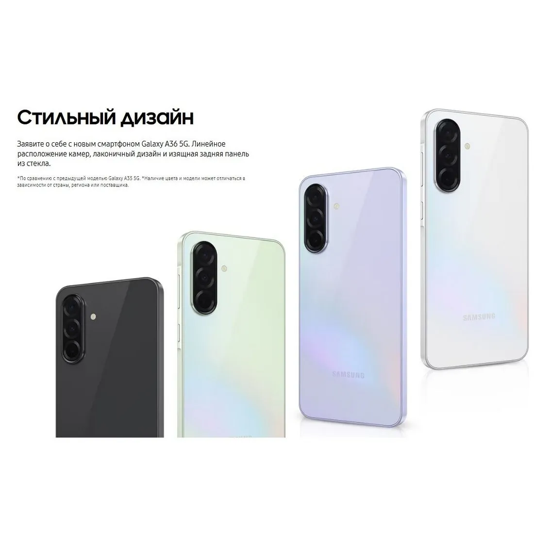 Смартфон Samsung Galaxy A36 8/256Gb (SM-A366BZAVMEA) White - фото 11