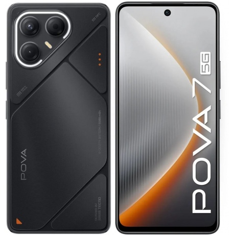 Смартфон Tecno Pova 7 5G 8/256Gb Black - фото 1
