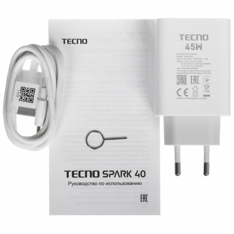 Смартфон Tecno Spark 40 8/256Gb White - фото 12