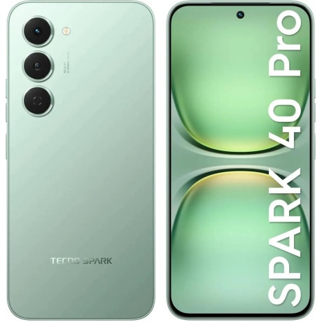 

Смартфон Tecno Spark 40 Pro 8/128Gb Green, Зеленый