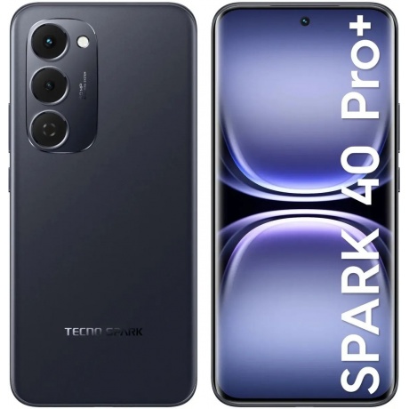Смартфон Tecno Spark 40 Pro+ 8/256Gb Black - фото 2