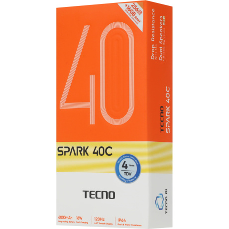 Смартфон Tecno Spark 40C 8/256Gb Grey - фото 18