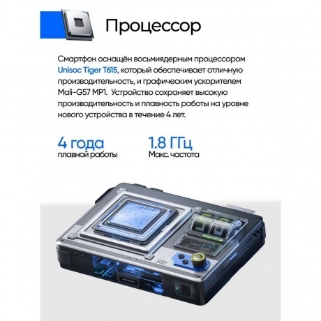 Смартфон Tecno Spark Go 1 3/128Gb White - фото 24