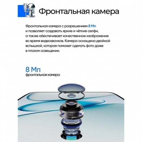 Смартфон Tecno Spark Go 1 3/128Gb White - фото 25