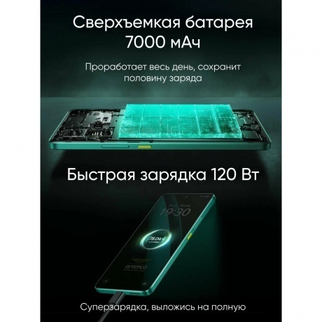 Смартфон Realme GT 7 16/512Gb Green - фото 21