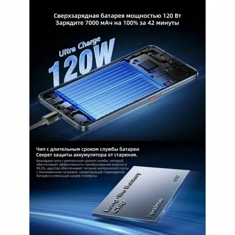 Смартфон Realme GT 7T 12/512Gb Blue - фото 14