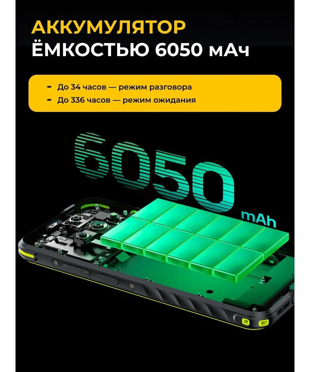 Смартфон Ulefone Armor X31 6/128Gb Lightsome Green - фото 23