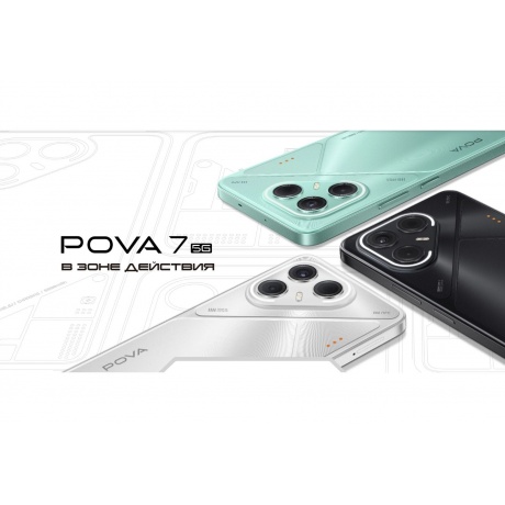 Смартфон Tecno Pova 7 5G 8/256Gb Pink - фото 29