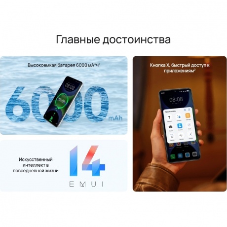 Смартфон Huawei Nova Y63 6/128Gb (51098HTY) Black - фото 16