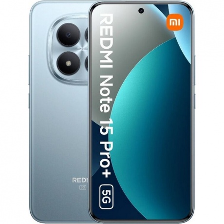 

Смартфон Xiaomi REDMI Note 15 Pro + 5G RU 12/512Gb Glacier Blue, Голубой